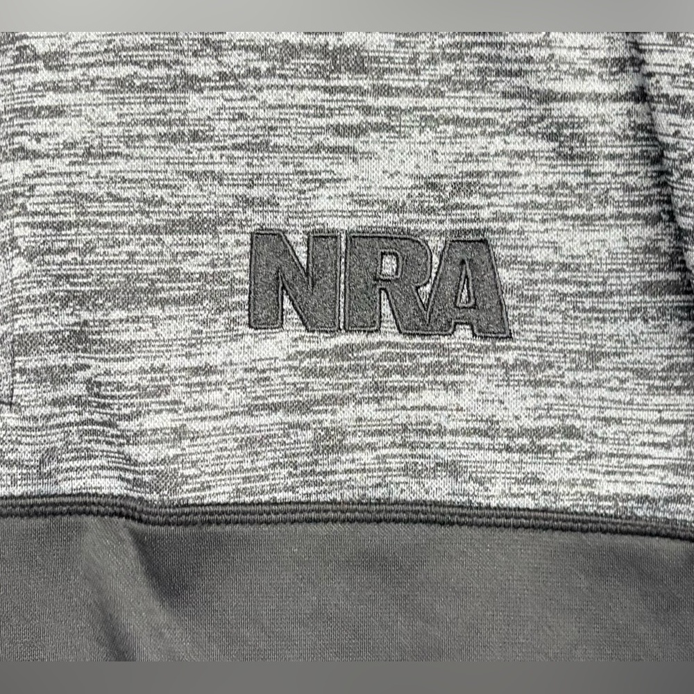 NRA (National Rifle Association) Men's Gray and Black Quarter-Zip Jacket XL - Picture 4 of 5
